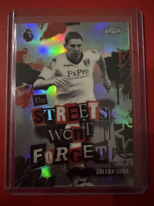 2025-26 Topps Chrome PL Zoltan Gera Streets Won’t Forget SWF-14 Fulham