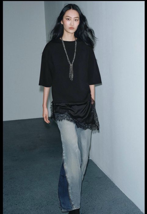 Футболка з мереживом Zara M
