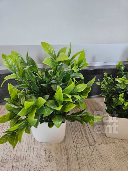 Sztuczne kwiaty z doniczkami 6 szt. zestaw roślin sztucznych dekoracja