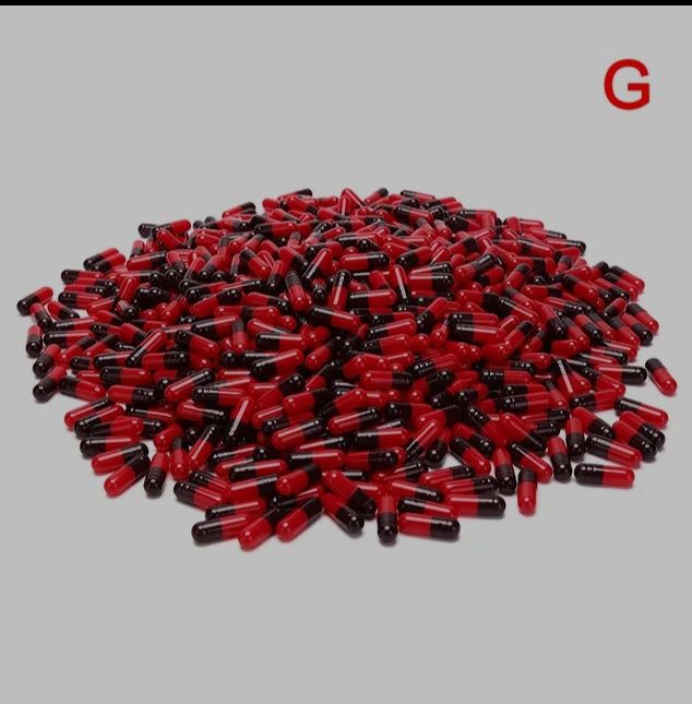 Натуральні, желатинові, веганські капсули,розміру #000,#00,#0,#1,#2,#3