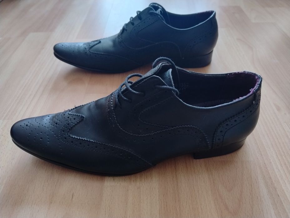 Frank Wright skórzane półbuty eleganckie męskie rozm. 43