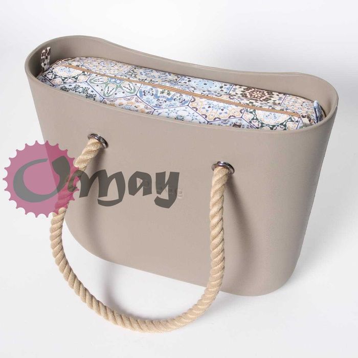 Beżowy organizer do OBAG STANDARD - kafelki biszkoptowe wkład OMAY