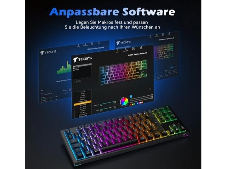 Бездротова клавіатура з підсвічуванням TECURS WK 007 Wireless Keyboard