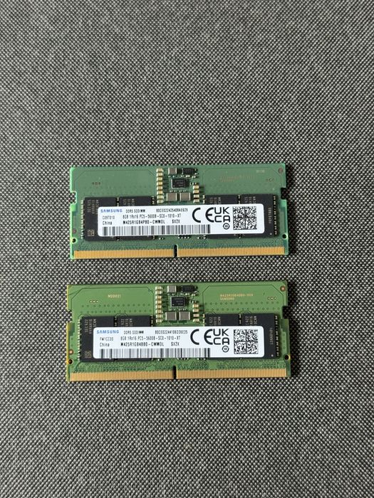 Pamiec RAM DDR5 Samsung 16GB (2x8GB) 5600mhz sodimm Laptop/NAS