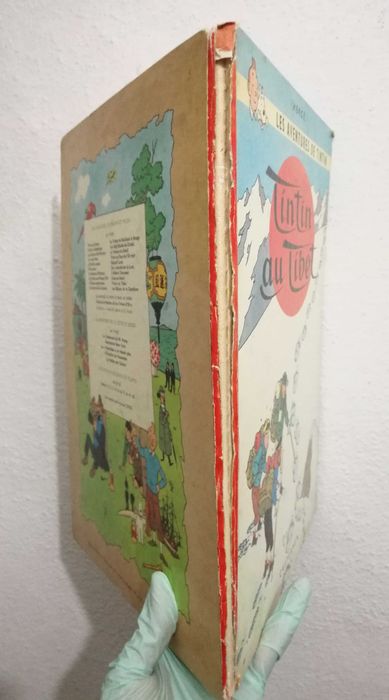 Tintin - 1° Edição Belga (1960) - Livro "Au Tibet".