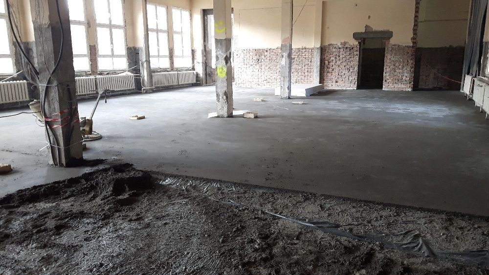 wylewki cementowe, styrobeton , posadzki anhydrytowe, tynki maszynowe