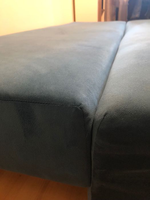 Łóżko-sofa niebieska