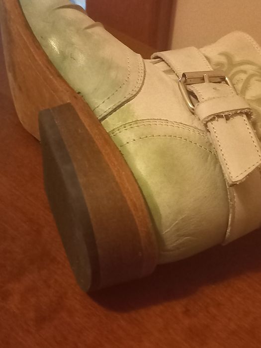 Kozaczki całe skórzane tzw.kowbojki super wygodne rozm.36