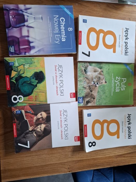 Zestaw podręczników i ćwiczeń Klasa 7-8 SP | Nowa Era WSiP | Polski, Biologia, Chemia