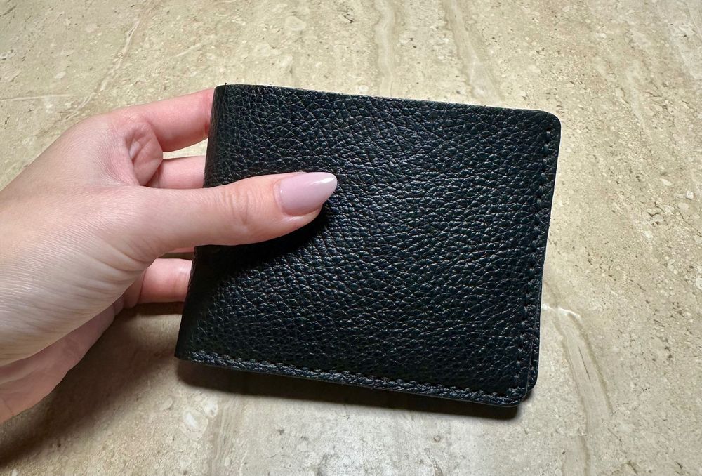 Portfel ręcznie szyty