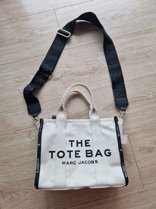 Torebka The Small Tote Marc Jacobs kremowa small