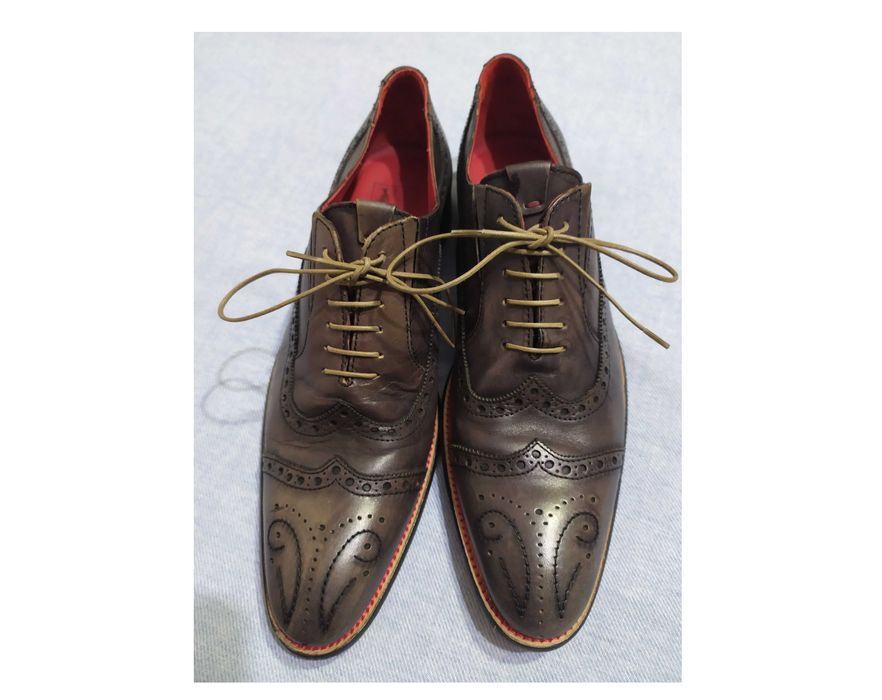 Туфли кожаные Koil туфлі шкіряні броги