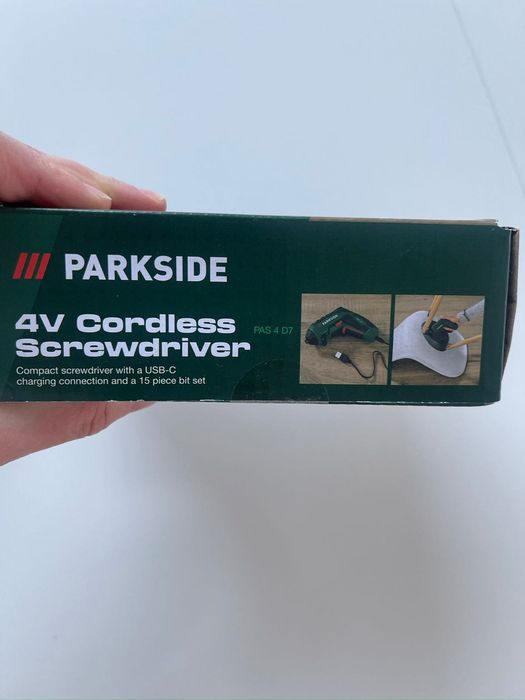Аккумуляторная отвертка Parkside PAS 4 D7 (4 В)