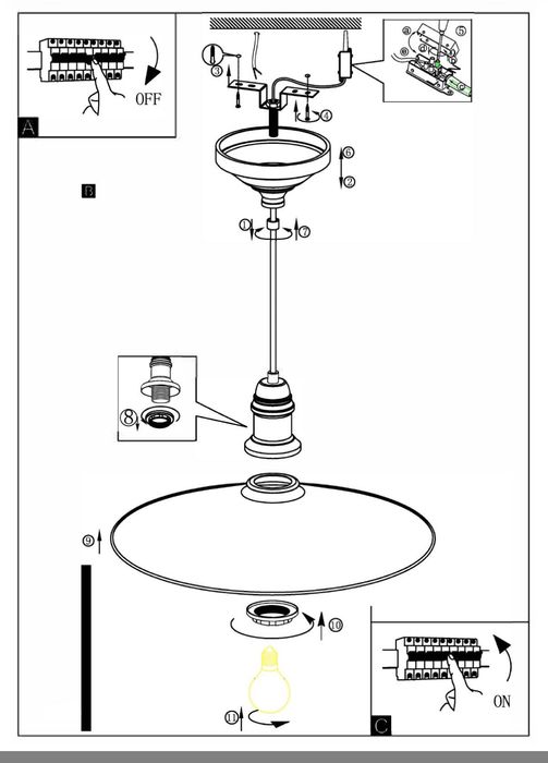 Lampa wisząca DUMONT w stylu industrialnym (loftowym)