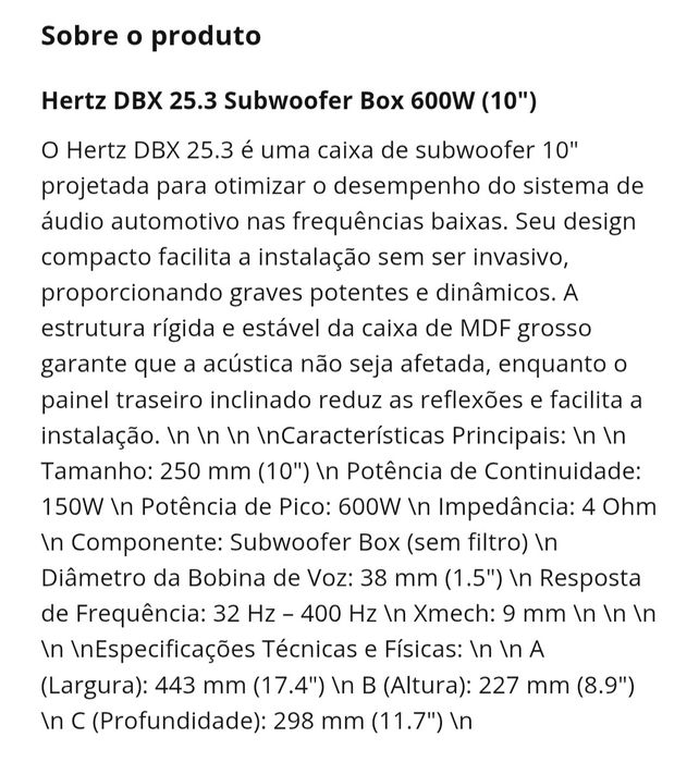 Coluna HERTZ e Amplificador HERTZ