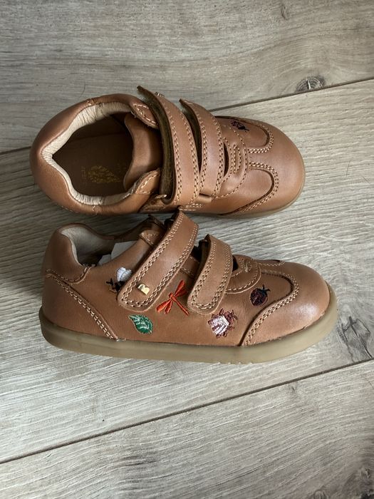 Buty Bobux Buggie I-Walk Leather Caramel rozmiar 24 haftowane skórzane