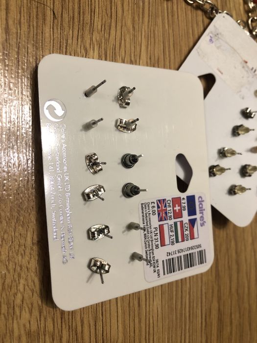 Zestaw biżuterii dla nastolatki naszyjniki bransoletki kolczyki