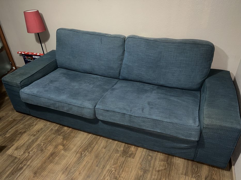 Sofá Azul Marca IKEA
