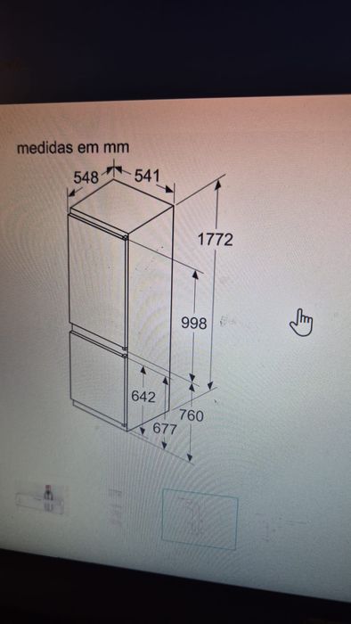 Frigorífico combinado de encastrar  SIEMENS k186VVSEOL (Low Frost)
