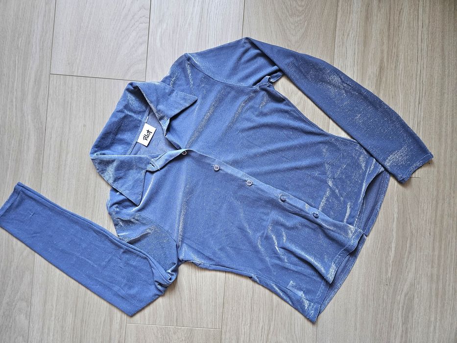 Bluzka siateczkowa, tiulowa, błyszcząca, rozm 158