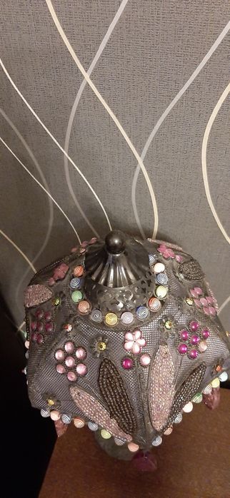 Turecka lampa pięknie zdobiona