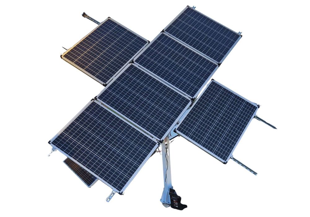 TRACKER Uchwyty Do paneli Fotowoltaicznych Solarnych ŚLEDZENIE SŁOŃCA