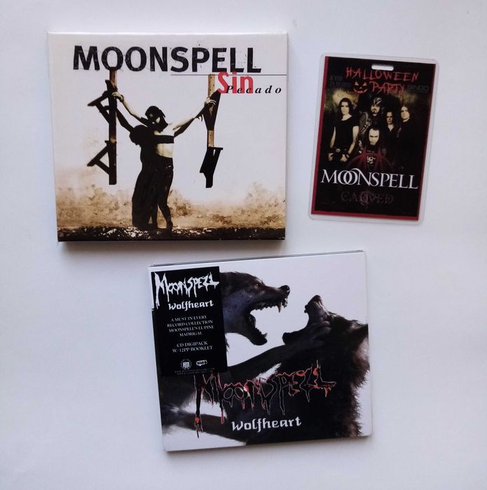 MOONSPELL ‎"Wolfheart" CD, "Sin/Pecado" CD, "The Antidote" LP / Poster