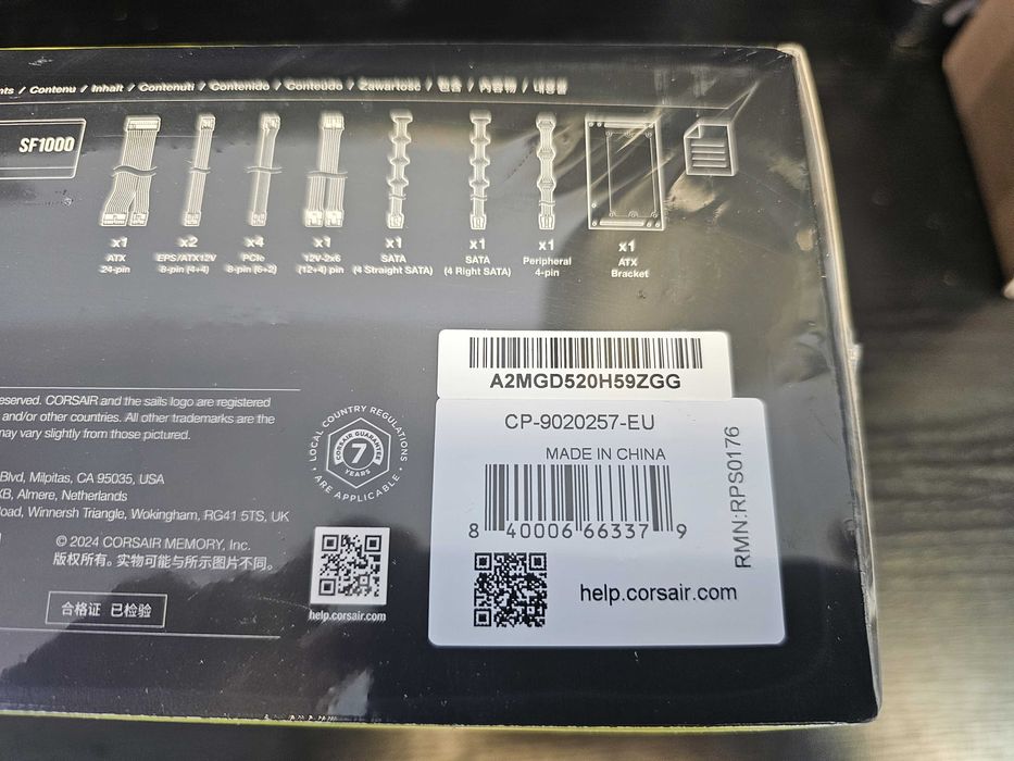 Zasilacz Corsair SF 1000W 80 PLUS Platinum