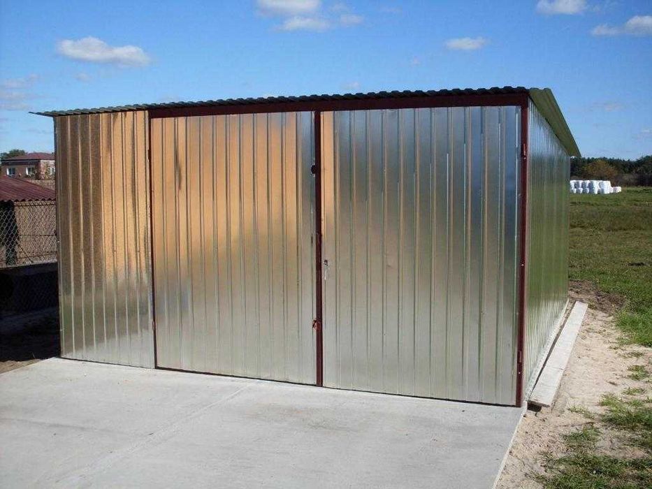 Garaż Blaszany Blaszak Garaże blaszane GARAŻ NA BUDOWĘ producent
