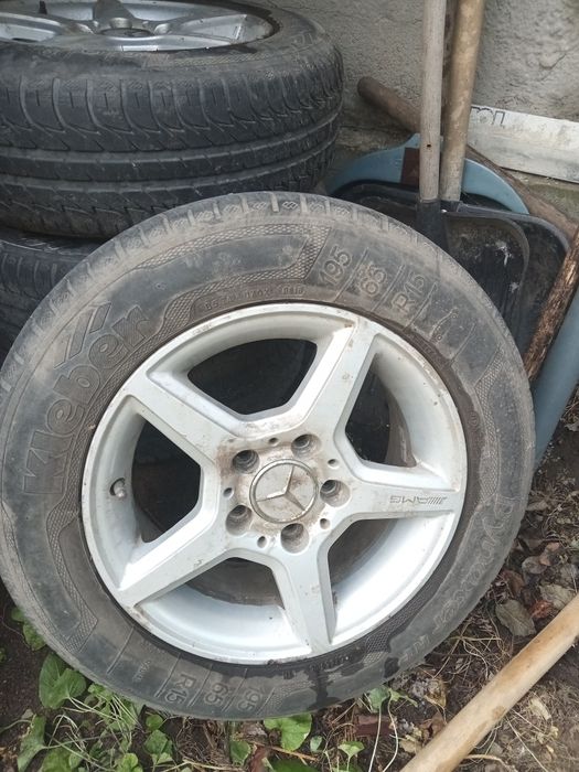 Резина бу с дисками лето 15 195 65 4шт