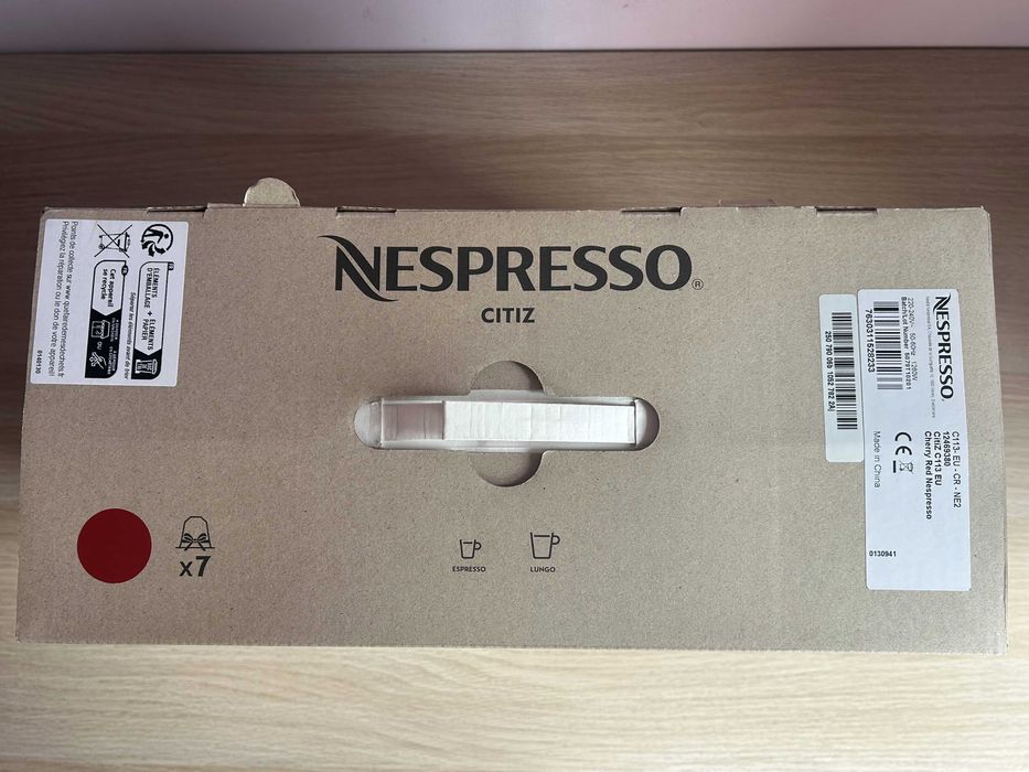 Máquina de café Nespresso Citiz C113 EU vermelha (NOVA)