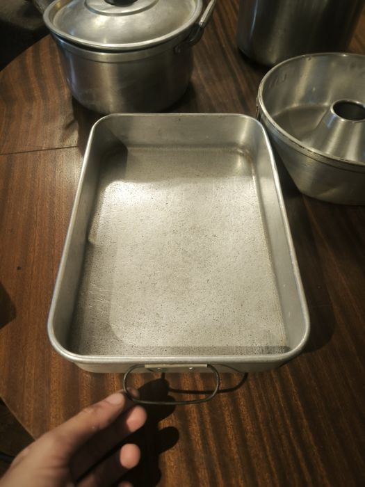 Conjunto de Cozinha em Alumínio – 5 Peças – Usado