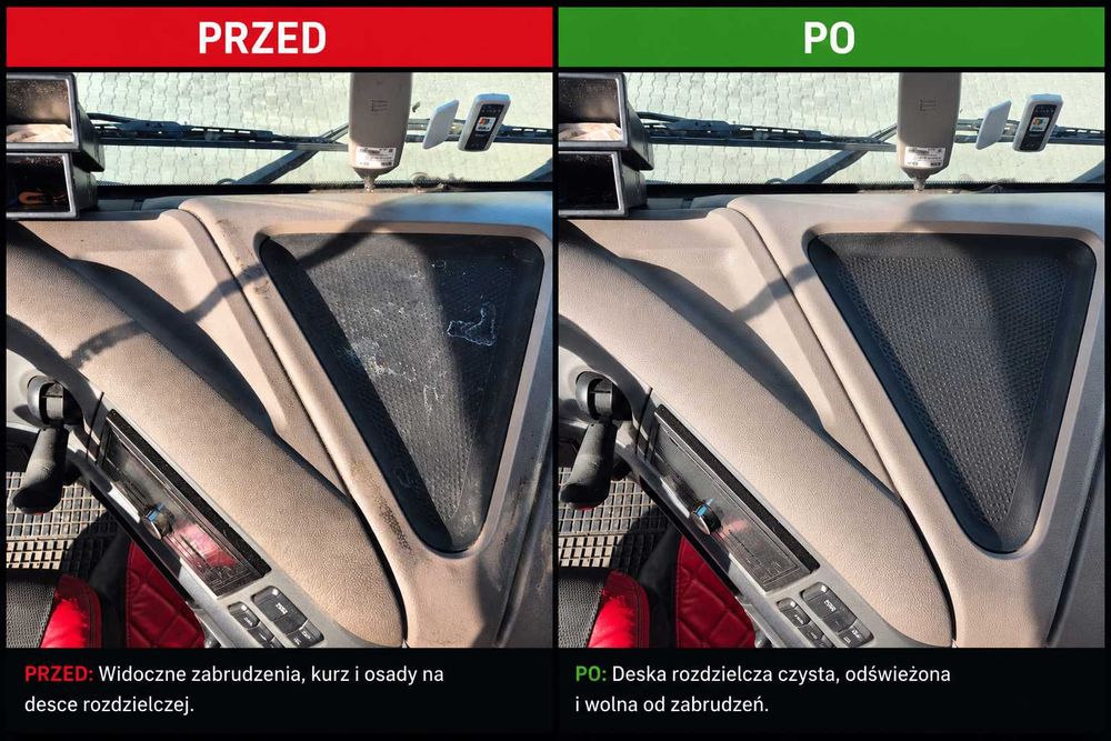 Pranie i kompleksowe czyszczenie kabin TIR – OD 400 ZŁ