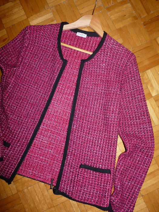 GERRY WEBER stylowy ciepły sweter żakiet 42/XL