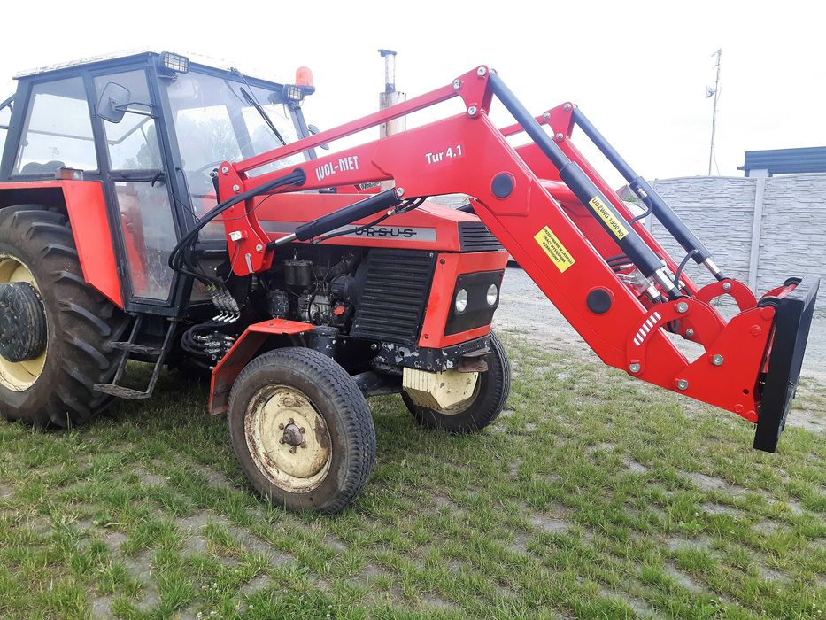 Ładowacz czołowy TUR 4 1500kg udźwigu transport montaż