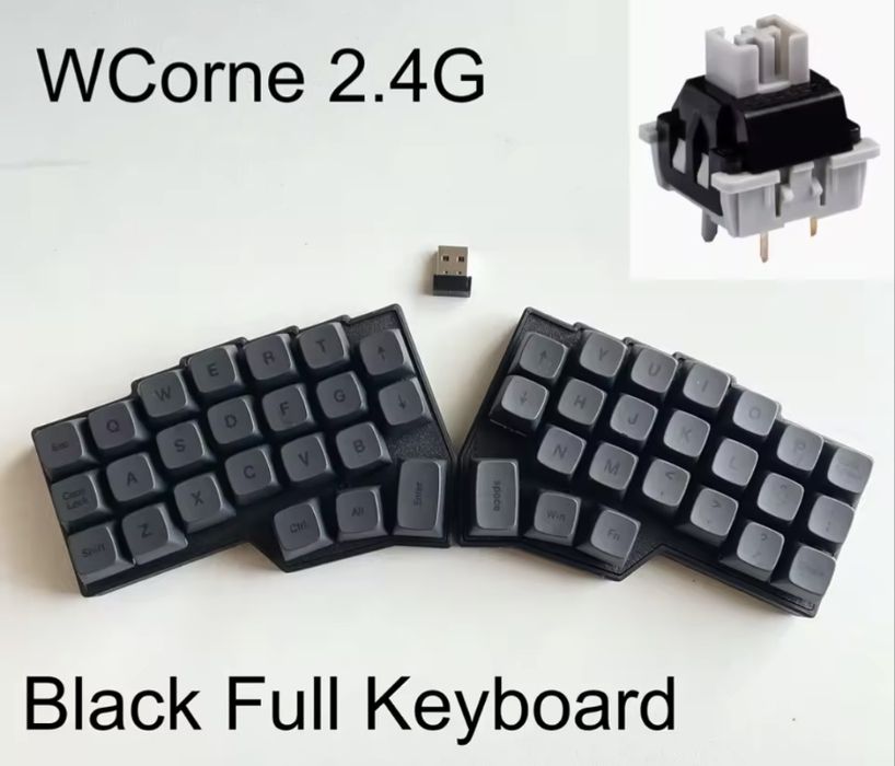 Безпровідна механічна спліт клавіатура CORNE V4 2.4G