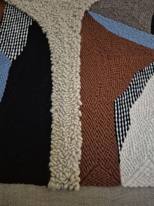 Tkany obraz, dekoracja ścienna, struktura,  wełna