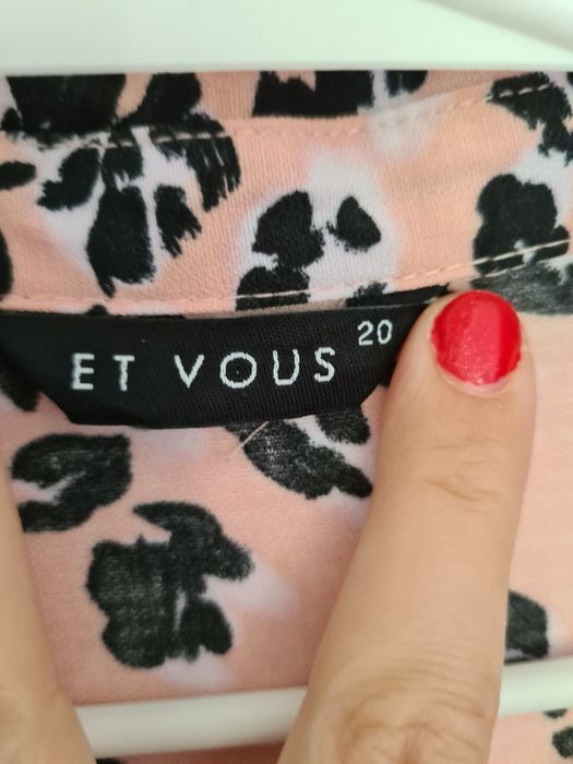 Piękna tunika elegancka duży rozmiar plus size print zwierzęcy
