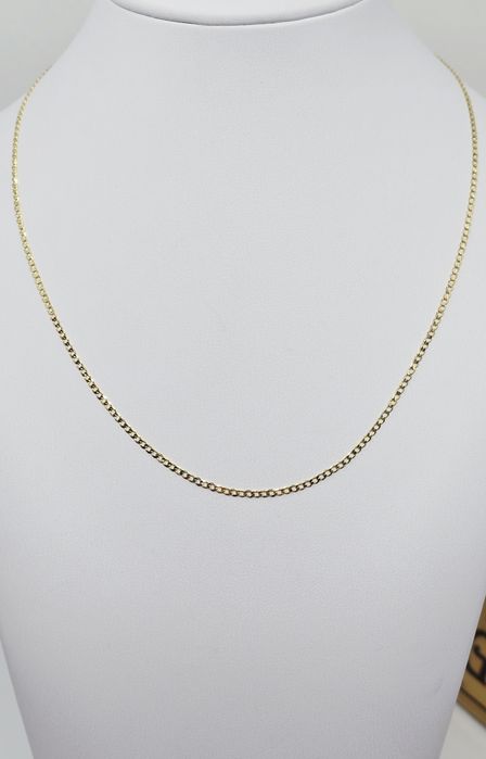 Złoty łańcuszek splot pancerka próba 585 14k