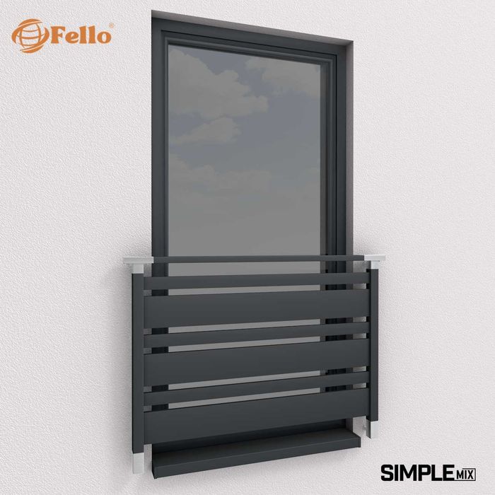 Balustrada francuska balkon barierka RAL okienna poręcz WYSYŁKA