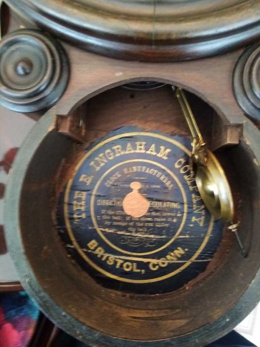 Relógio de sala mecânico  século XIX Ingraham Compay