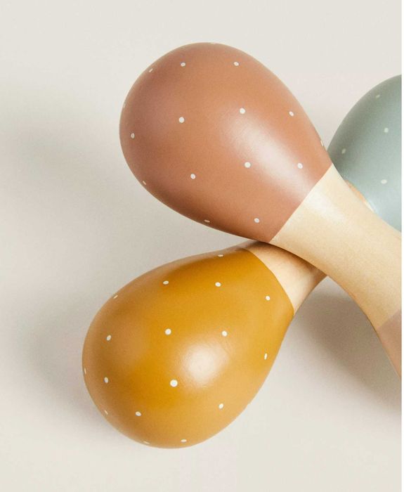Zara Home Maracas De Madeira Para Criancas Ovo Shake