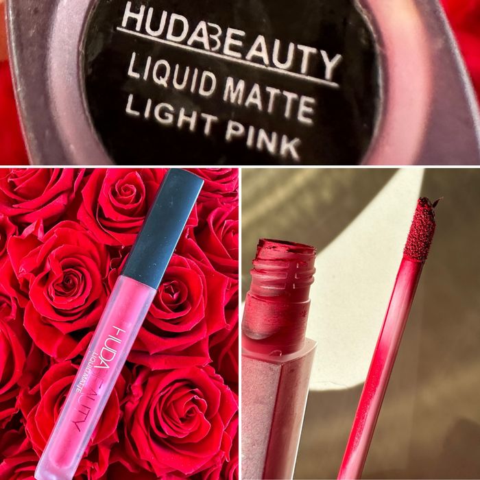 Huda Beauty matowa szminka w płynie kolor Light Pink