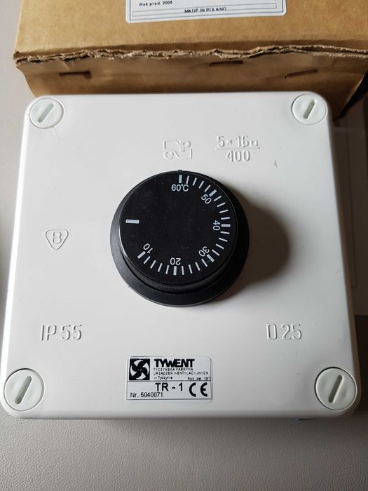 Włącznik/ wyłącznik termiczny TR-1 z regulacją 0-60 st nowy_ Gdańsk