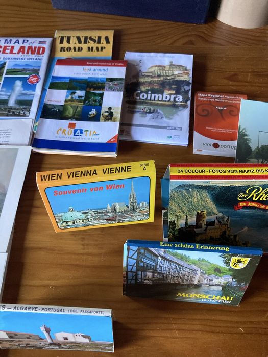 Conjunto de postais ,mapas e gravuras