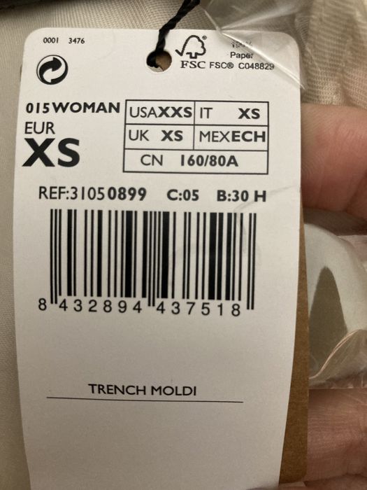 Oasis trench rozmiar xs