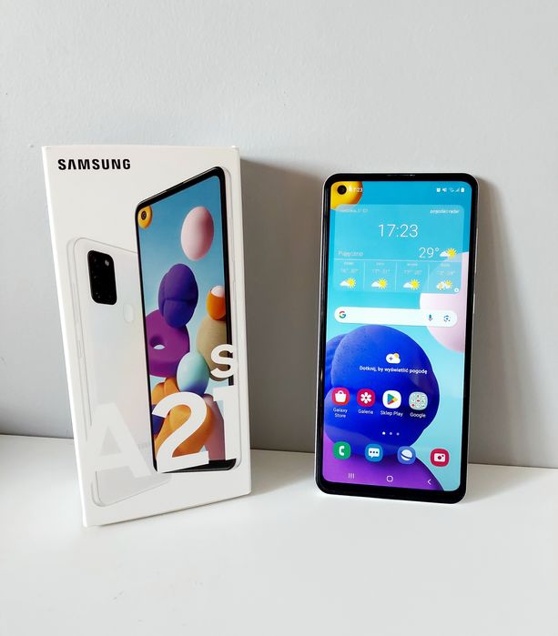 Smartfon Telefon Samsung Galaxy a21s szkło etui pokrowiec ładowarka
