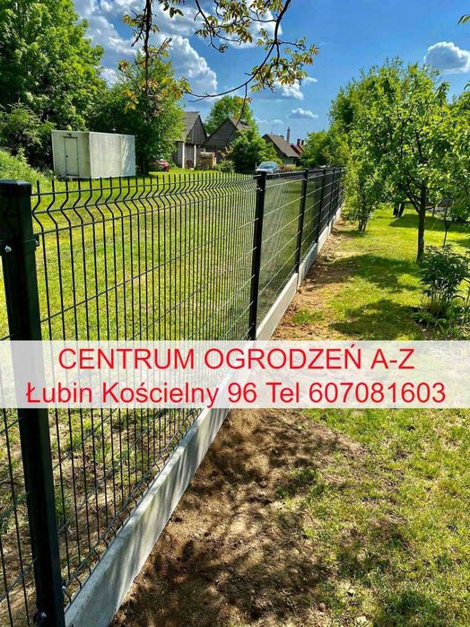 Ogrodzenia panelowe na podmurówce kompleksowo z montażem fi 4 fi 5