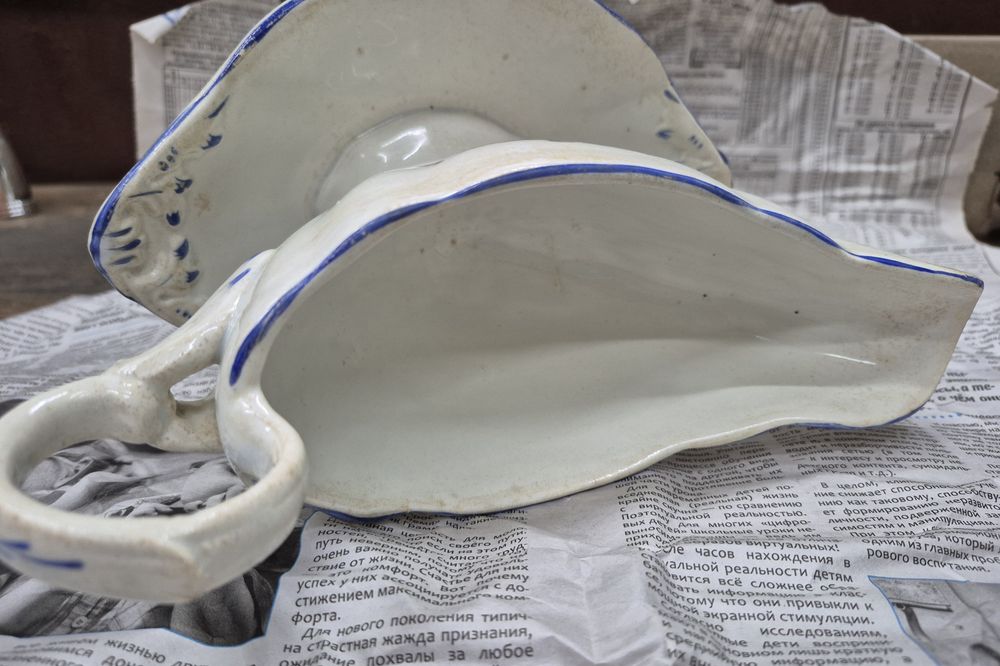 Коллекционная Чашка Курочка Ряба Соусник 1920х годов