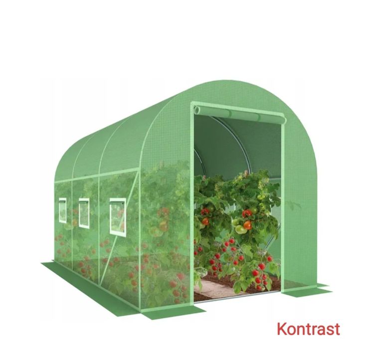 Усиленная теплица парник 6 м² | 3×2×2 м | 6 окон с москитной  сеткой